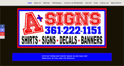 Desktop Screenshot of aplusignstx.com