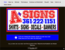 Tablet Screenshot of aplusignstx.com